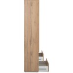 Armoire IMAGE 7 - chêne - 2 portes + 2 tiroirs - 80 x 191 x 40 cm