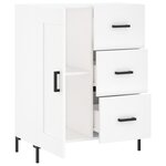 vidaXL Buffet blanc 69 5x34x90 cm bois d'ingénierie