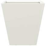 vidaXL Jardinière blanc 30x30x30 cm acier