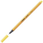 Stylo-feutre point 88 pointe fine 0 4 mm jaune x 10 stabilo