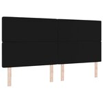 vidaXL Tête de Lit LED avec des lumières à LED Noir 100 cm Velours