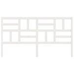 vidaXL Tête de lit Blanc 206x4x104 cm Bois massif de pin