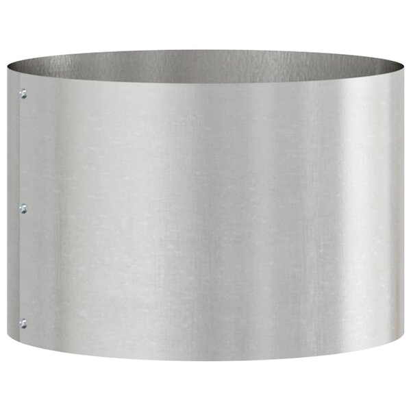 vidaXL Cache-pot de jardin Argent 30 x 30 x 20 cm Acier inoxydable