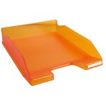 Corbeille À Courrier Combo Midi Translucide Grainé Linicolor - Orange - X 6 - Exacompta