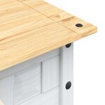 vidaXL Table basse Pin mexicain Gamme Corona Blanc 100x55x44 cm