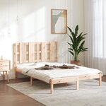 vidaXL Cadre de lit Bois de pin massif 140x190 cm