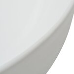 vidaXL Évier triangulaire Céramique Blanc 50 5 x 41 x 12 cm