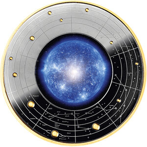 Monnaie BLUE SUPERGIGANT Life Cycle of Stars Argent 500 Francs Cameroon 2026 (PRÉCOMMANDE)