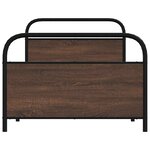 vidaXL Cadre de lit sans matelas 100x190 cm chêne marron