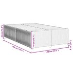 vidaXL Cadre de lit sans matelas gris clair 120x200 cm velours