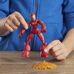 Marvel avengers  figurine iron man bend & flex  15 cm