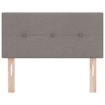 Tête de lit capitonnée taupe 90 cm en tissu