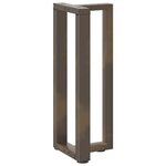 vidaXL Pieds de table console en T  2 pièces  noir  25 x 28 x (72-73) cm  acier