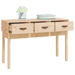 vidaXL Table console 114x40x75 cm Bois massif de pin