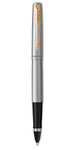 Parker jotter stylo roller  acier  recharge noire pointe fine  coffret cadeau