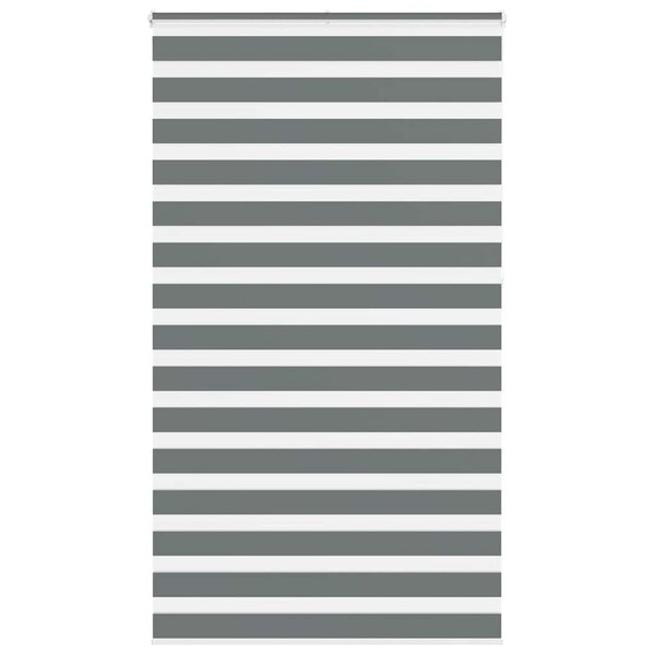 vidaXL Store zèbre gris foncé largeur du tissu 130 9 cm polyester