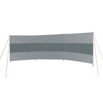 Bo-Camp Brise-vent avec poutres supérieures Caira 500x140 cm Gris