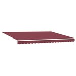 vidaXL Auvent rétractable automatique bordeaux 450x300 cm