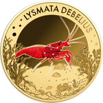 Monnaie BLOOD SHRIM Sea Creatures 1/1000 Oz Or 3000 Francs Chad (PRÉCOMMANDE)