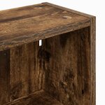 vidaXL Armoire murale de salle de bain Chêne Fumé 30 x 16 x 62 5 cm