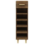 vidaXL Meuble à chaussures Chêne marron 30x35x105 cm Bois d'ingénierie