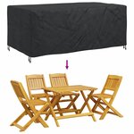 vidaXL Housse pour mobilier d'extérieur Noir 240 x 110 x 70 cm 600D