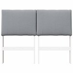 vidaXL Tête de lit capitonnée Gris clair 120 cm Pin massif