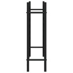 vidaXL Casier à bouteilles pour 48 bouteilles Noir Métal