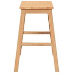 vidaXL Chaises de bar lot de 2 bois massif d'hévéa