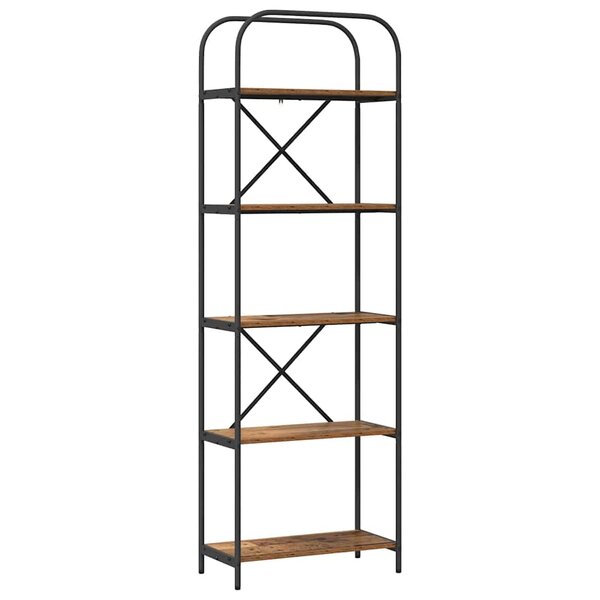 vidaXL Étagère Bois ancien 60 x 30 x 183 cm Bois d'ingénierie