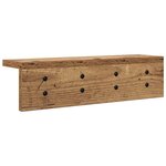 vidaXL Porte-manteau mural Bois ancien 40 x 10.5 x 10.5 cm