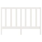 vidaXL Tête de lit Blanc 126x4x100 cm Bois massif de pin
