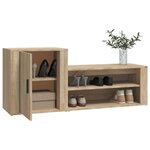 vidaXL Armoire à chaussures Chêne sonoma 130x35x54cm Bois d'ingénierie
