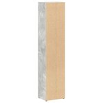 vidaXL Armoires à CD 2 Pièces Gris béton 21x16x93 5 cm Aggloméré