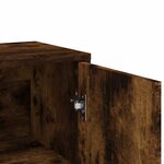 vidaXL Buffet chêne fumé 60x31x84 cm bois d'ingénierie
