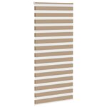 vidaXL Store zèbre marron sable largeur du tissu 100 9cm polyester
