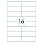 rillprint Étiquettes autocollantes 105x37 mm 1000 feuilles Blanc