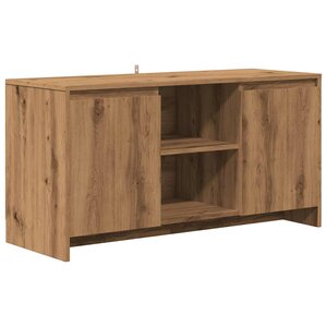 vidaXL Meuble TV chêne artisanal 102x37 5x52 5 cm bois d'ingénierie