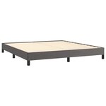 vidaXL Cadre de lit sans matelas gris 160x200 cm similicuir