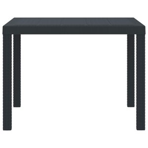 vidaXL Table de jardin pour repas Anthracite 100 x 100 x 73 cm