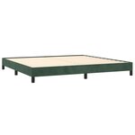 vidaXL Cadre de lit sans matelas vert foncé 200x200 cm velours