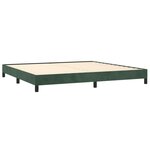 vidaXL Cadre de lit Vert foncé 200x200 cm Velours