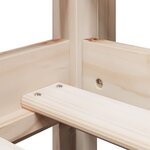 vidaXL Lit haut avec toit 90x190 cm bois de pin massif
