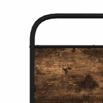 vidaXL Cadre de lit sans matelas chêne fumé 75x190cm bois d'ingénierie