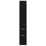 vidaXL Armoire de salle de bain étroite Chêne noir 22 x 41 x 135 cm