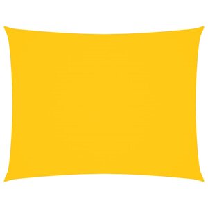 vidaXL Voile de parasol tissu oxford rectangulaire 6x8 m jaune