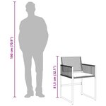 vidaXL Ensemble à manger de jardin coussins 7 Pièces noir résine tressée