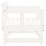 vidaXL Chaises de jardin 2 Pièces blanc bois massif de pin