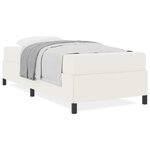vidaXL Cadre de lit Crème 80 x 200 cm Tissu en velours côtelé