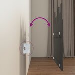 vidaXL Tête de lit murale Gris 95 5x3x80 cm Bois massif de pin